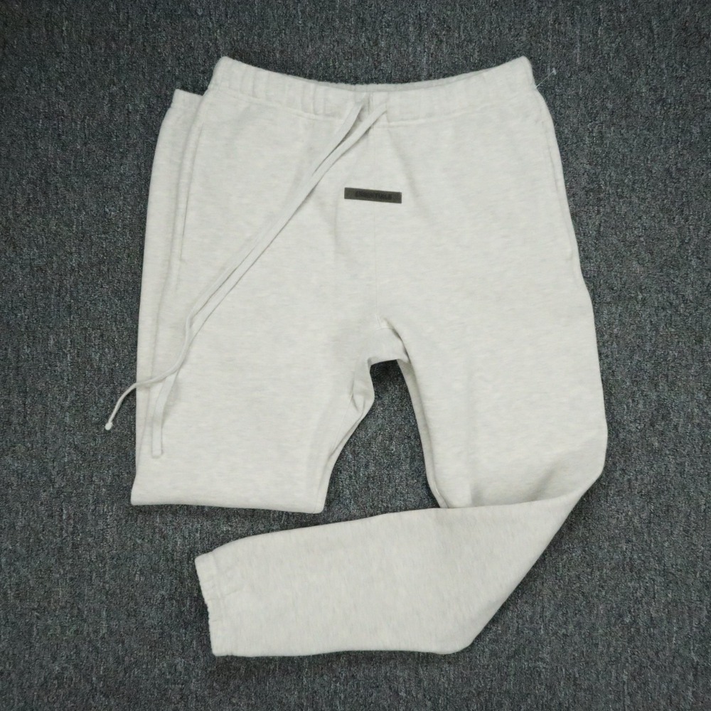 Fear of God Essentials Pants Mens Small Gray Jogger Athletic Tapered Cuffed